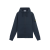 Sweat-shirt zippé à capuche molleton coton bio bleu marine