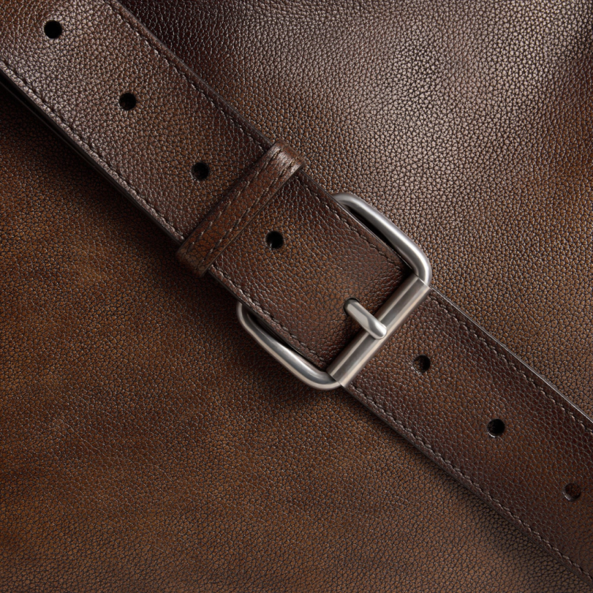 Sac de Voyage BERLUTI Périple Weekender Cuir marron