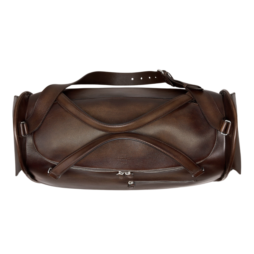 Sac de Voyage BERLUTI Périple Weekender Cuir marron