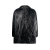 Blouson long à capuche Cassandre Nylon noir col demi zip