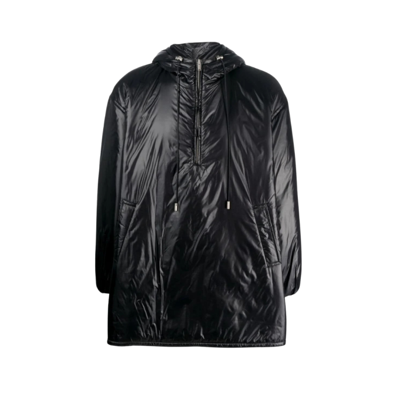 Blouson long à capuche...