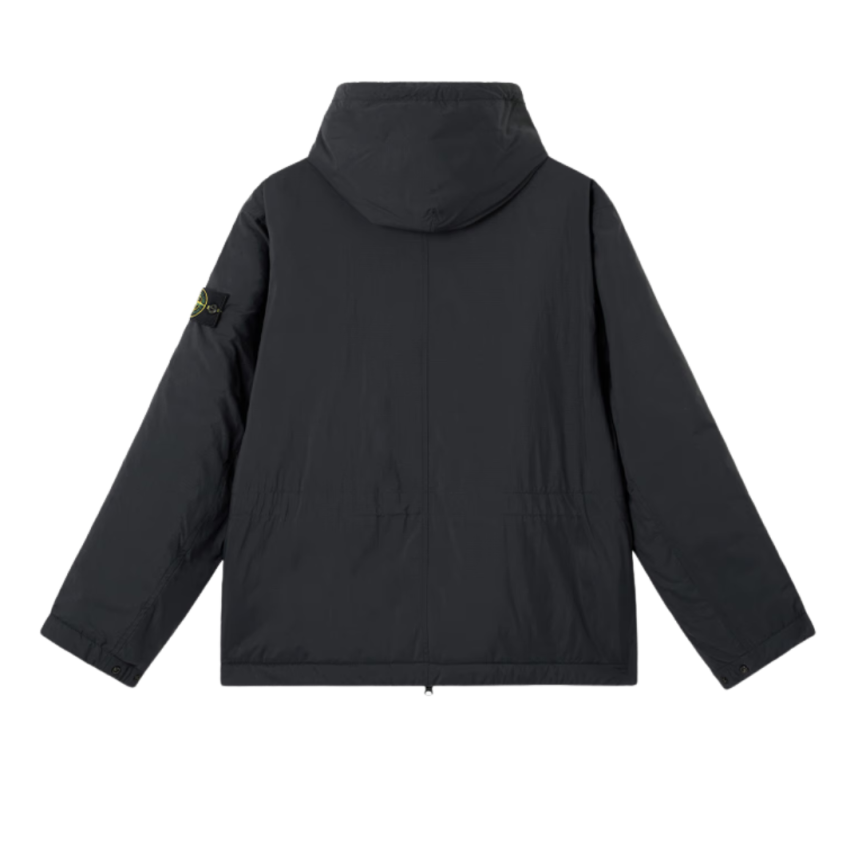 Blouson à capuche STONE ISLAND ripstop nylon CORDURA® déperlant noir