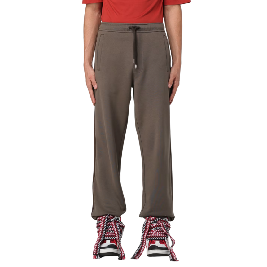 Pantalon de survêtement jogging LANVIN coton marron bas élastique