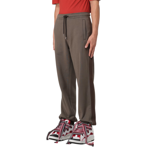 Pantalon de survêtement jogging LANVIN coton marron bas élastique