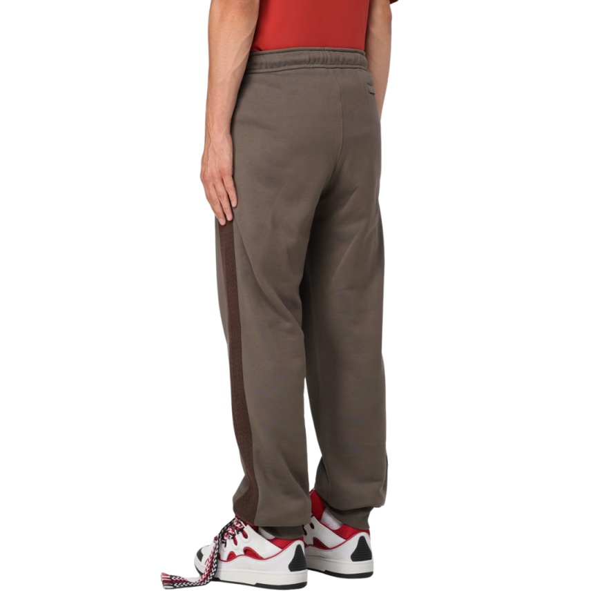 Pantalon de survêtement jogging LANVIN coton marron bas élastique