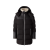 Parka longue à capuche Nicholas peau lainée mixte nylon marron chocolat