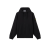 Sweat-shirt à capuche zippé molleton coton bio noir