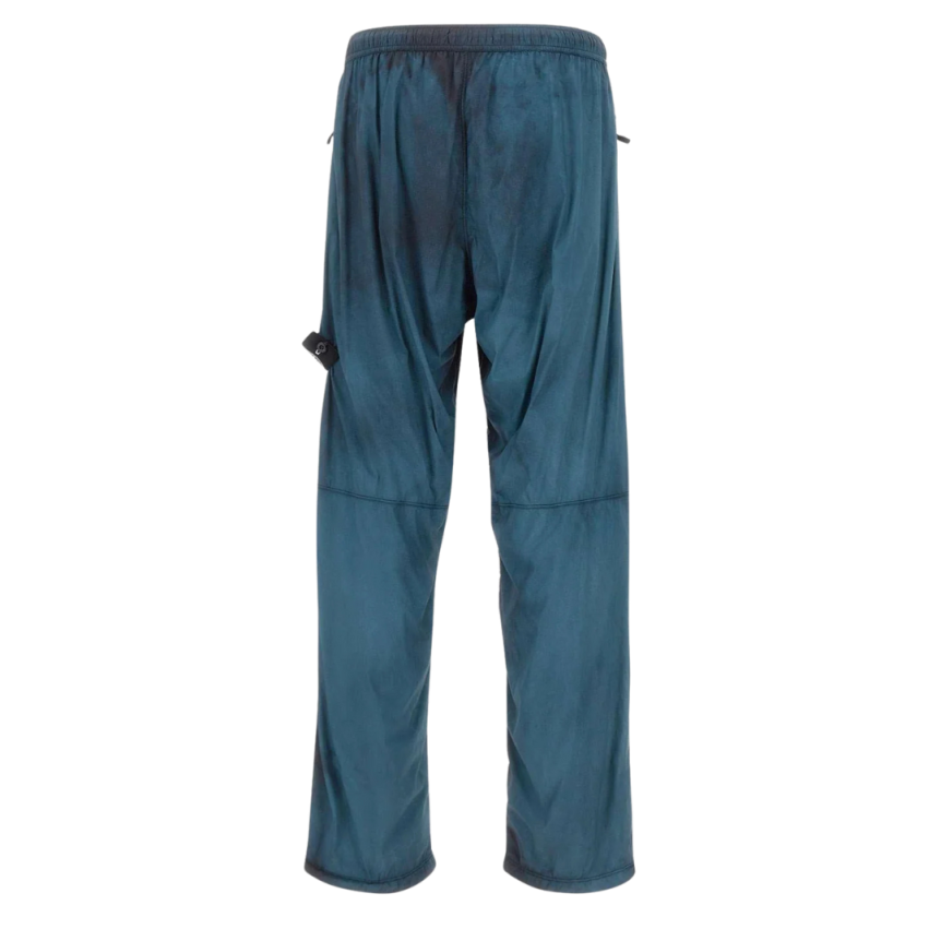 Pantalon loose STONE ISLAND polyamide stretch bleu corrosion