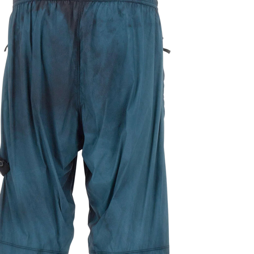 Pantalon loose STONE ISLAND polyamide stretch bleu corrosion