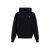 Sweat-shirt à capuche Reilly coton noir logo point de croix cavalier check beige