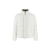 Doudoune zippée nylon blanc col montant