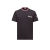 T-shirt col rond coton noir logo Grenoble col tricolore