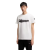 T-shirt col rond coton blanc logo graphique noir