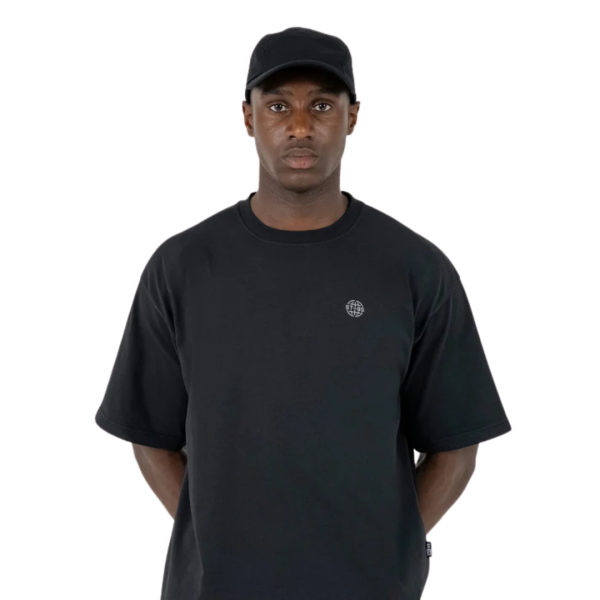 Casquette ST95 Nucleo 5 panneaux coton bio noir broderie logo