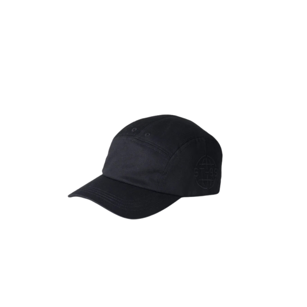Casquette ST95 Nucleo 5 panneaux coton bio noir broderie logo
