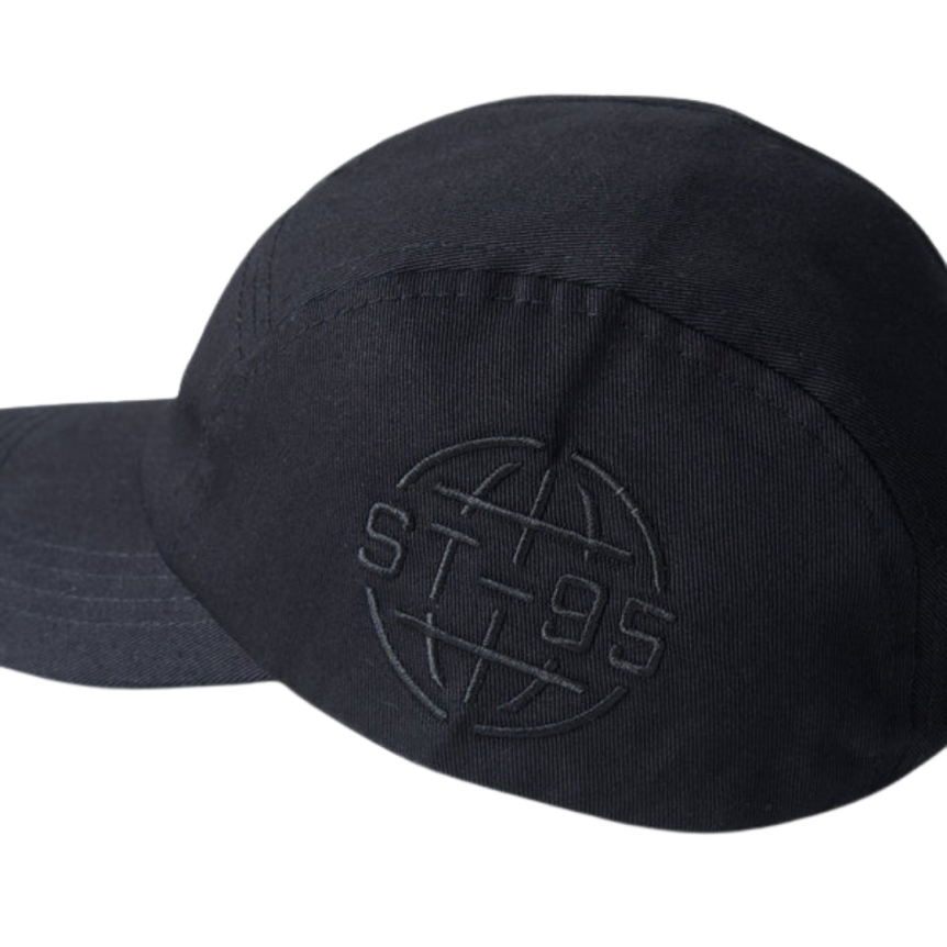 Casquette ST95 Nucleo 5 panneaux coton bio noir broderie logo