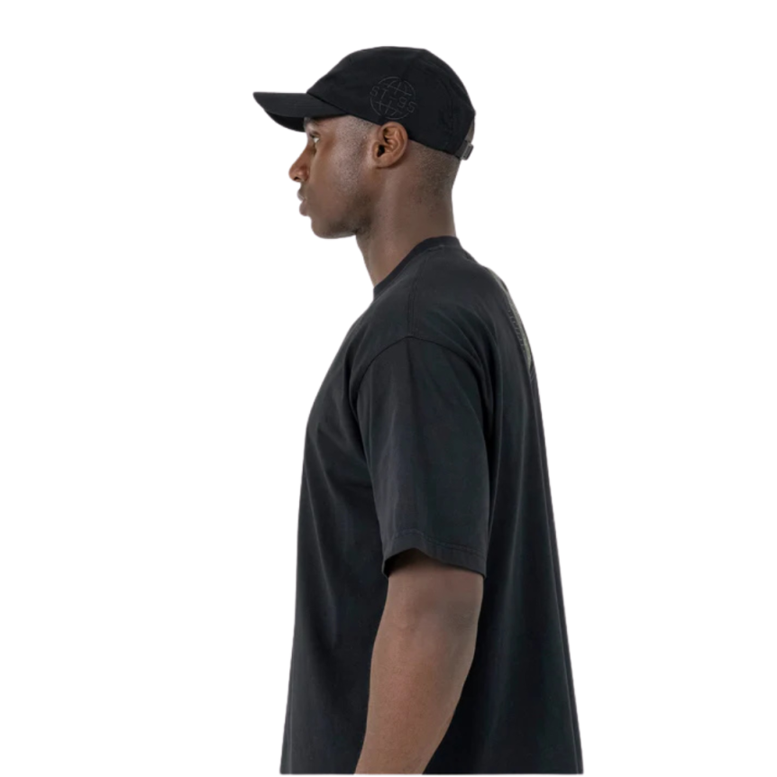 Casquette ST95 Nucleo 5 panneaux coton bio noir broderie logo
