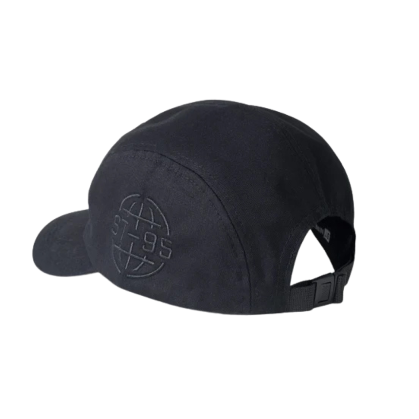 Casquette ST95 Nucleo 5 panneaux coton bio noir broderie logo