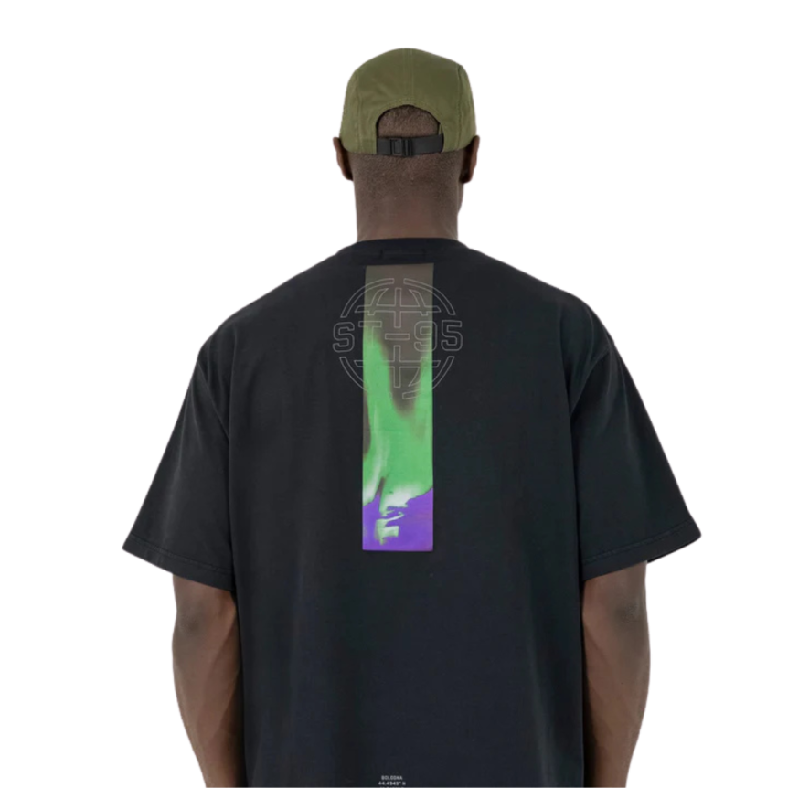 Casquette ST95 Nucleo 5 panneaux coton bio vert olive broderie logo