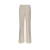 Pantalon droit soie cachemire beige moucheté