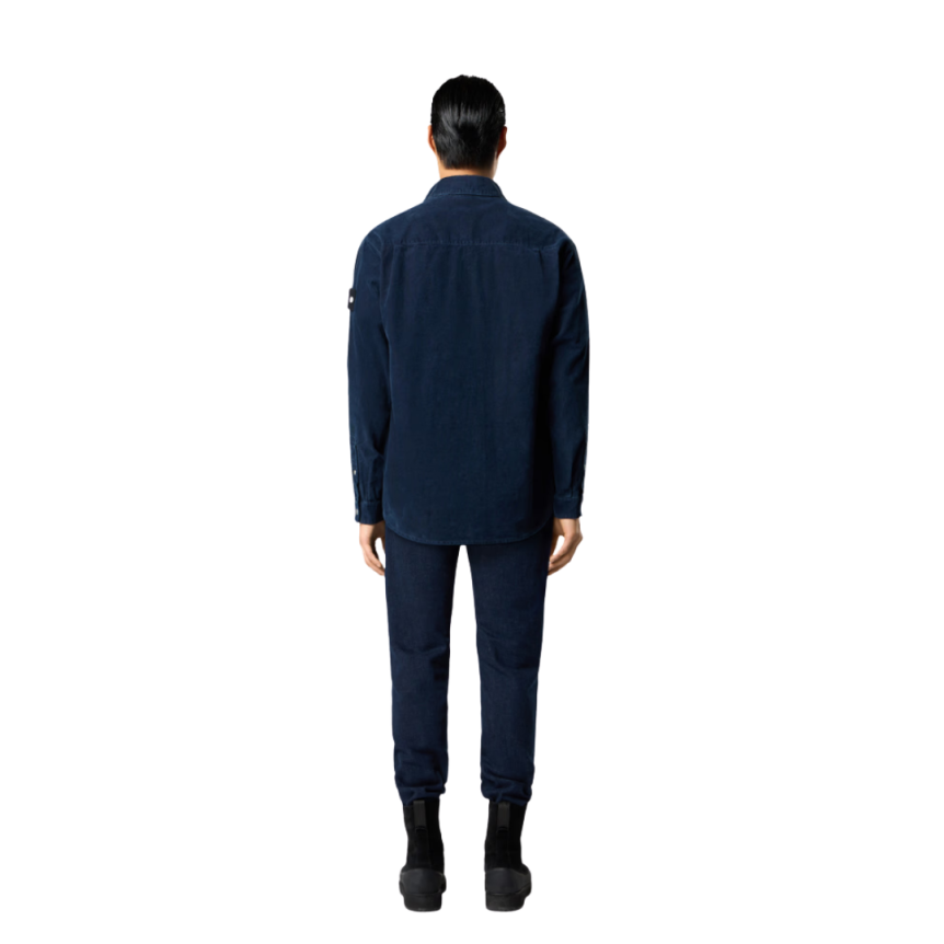 Jean Slim STONE ISLAND  cinq poches coton stretch bleu brut Denim Research