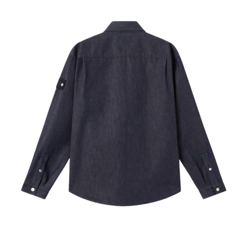 Surchemise STONE ISLAND veste Denim Research coton bleu brut