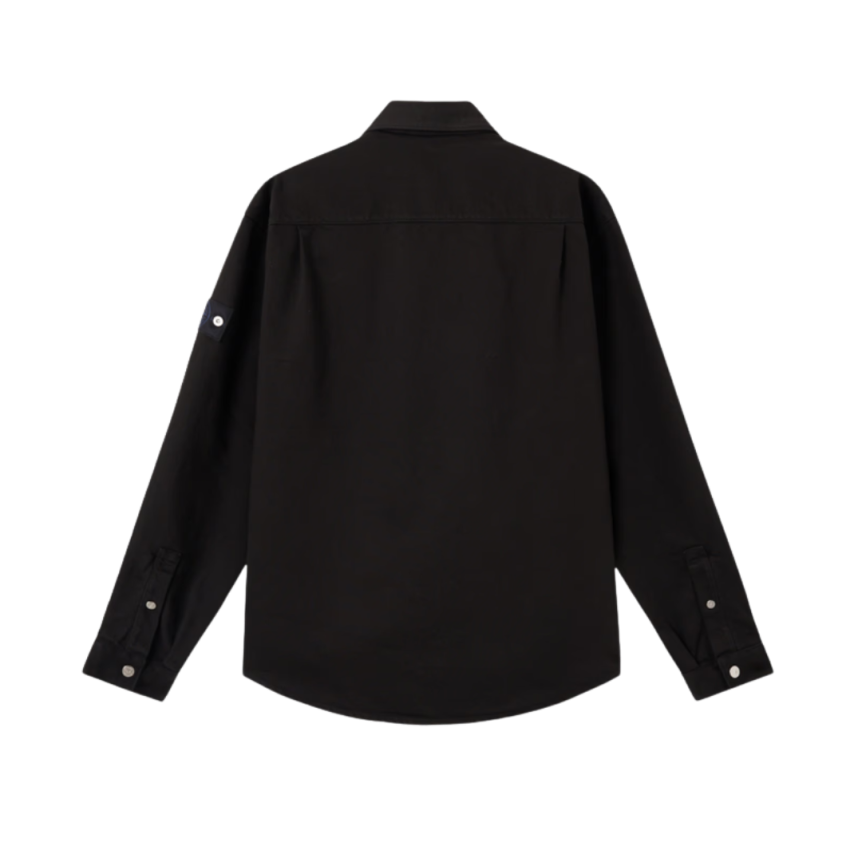 STONE ISLAND Surchemise Denim Research veste bouton pression coton noir
