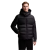 doudoune courte à capuche Barbustel nylon flanelle noir