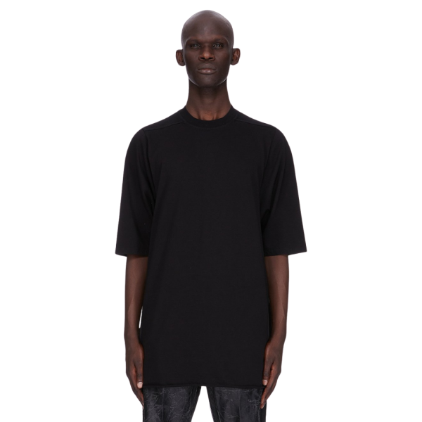 T-shirt RICK OWENS FW25 CONCORDIANS Runway Jumbo SS coton jersey épais noir
