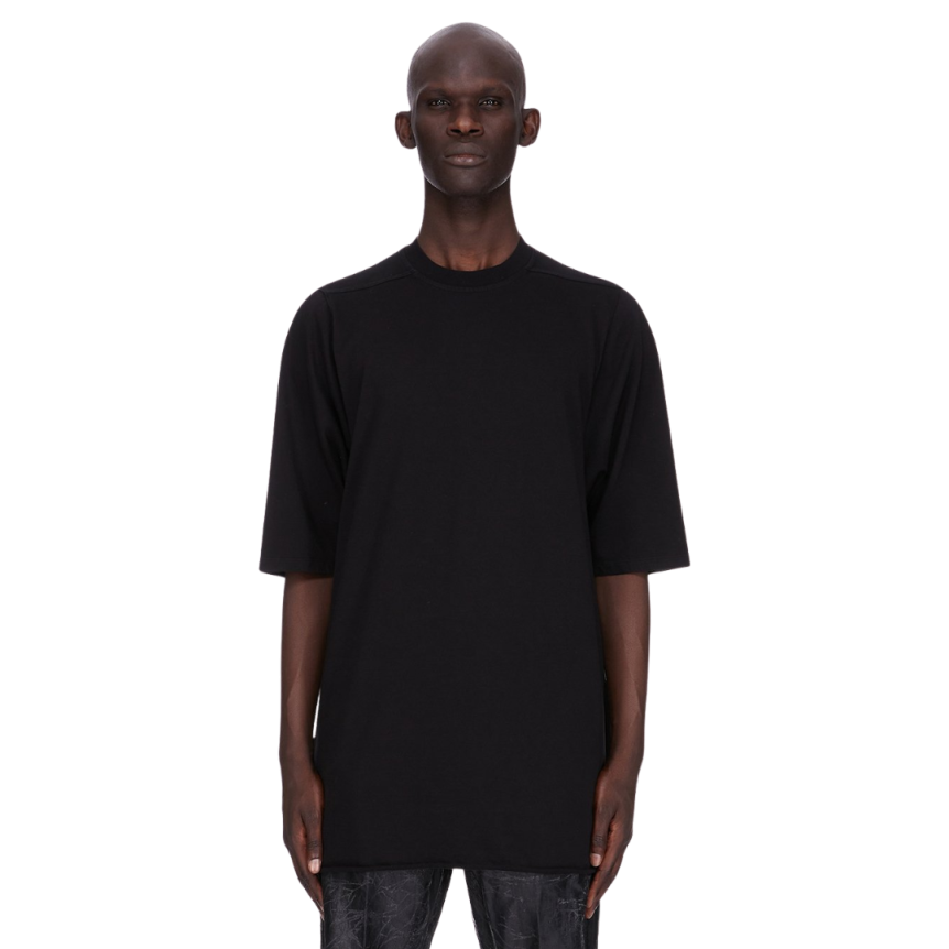 T-shirt RICK OWENS FW25 CONCORDIANS Runway Jumbo SS coton jersey épais noir