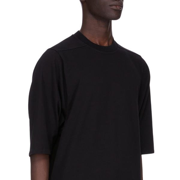 T-shirt RICK OWENS FW25 CONCORDIANS Runway Jumbo SS coton jersey épais noir