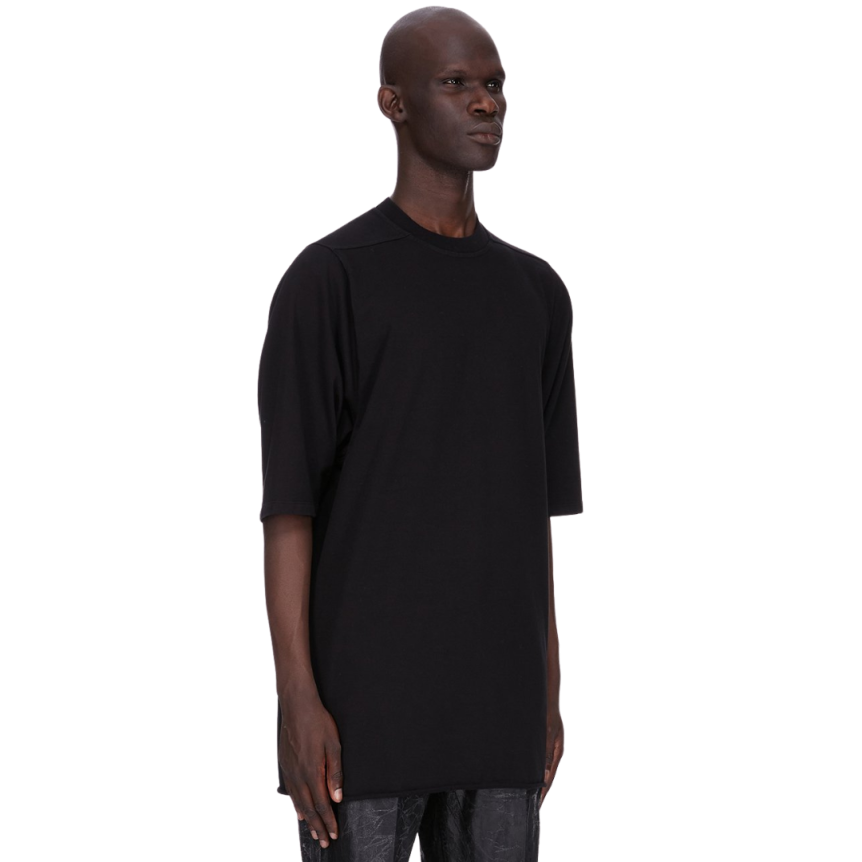 T-shirt RICK OWENS FW25 CONCORDIANS Runway Jumbo SS coton jersey épais noir