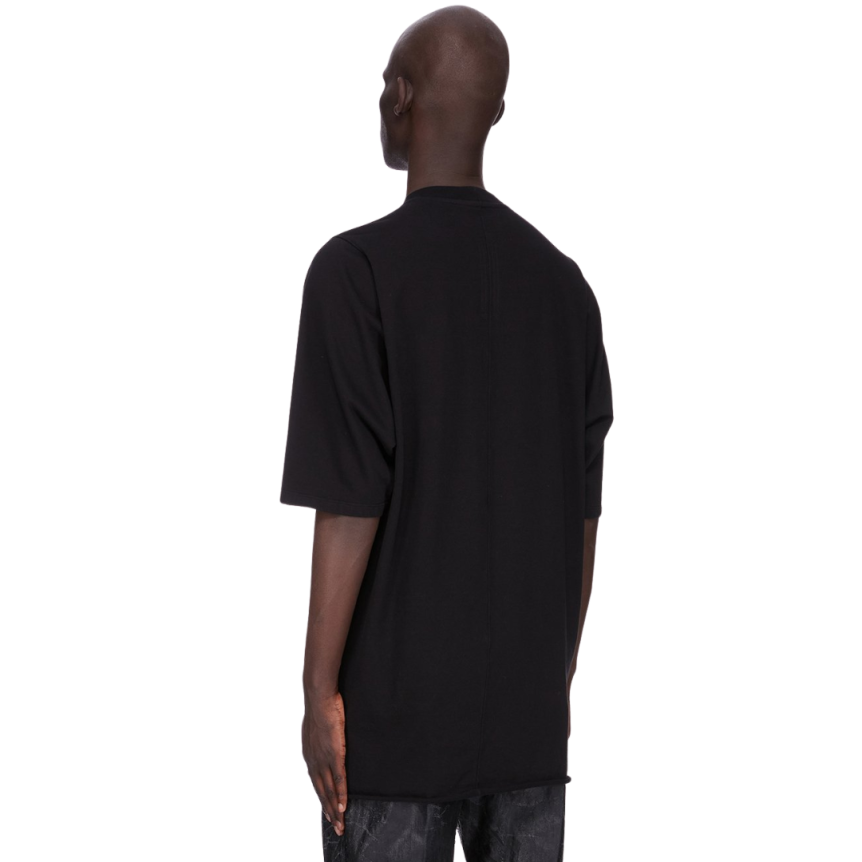 T-shirt RICK OWENS FW25 CONCORDIANS Runway Jumbo SS coton jersey épais noir