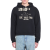 Sweat-shirt à capuche coton viscose noir Chez Valentino 1960 panthère blanc
