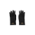 Gants Iconic cuir agneau souple noir gold logo doré