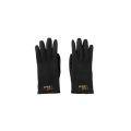 Gants Iconic cuir agneau souple noir gold logo doré