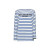 T-shirt manche longue marinière coton blanc rayures bleu Chez Valentino