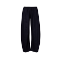 Pantalon bouffant Clover flanelle bleu marine taille élastique