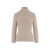Pull col roulé cachemire beige bas crochet dentelle
