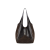 Sac porté épaule Balloon Grand Hobo patchwork cuir velours marron chocolat