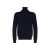 Pull manche longue col roulé cachemire Bleu Marine