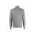 Pull manche longue col roulé cachemire gris clair