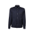Surchemise boutons laine bleu marine poche zippée