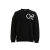 Pull col rond laine mélangée noir OFF WHITE blanc