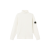 Pull col roulé laine côtelée écru