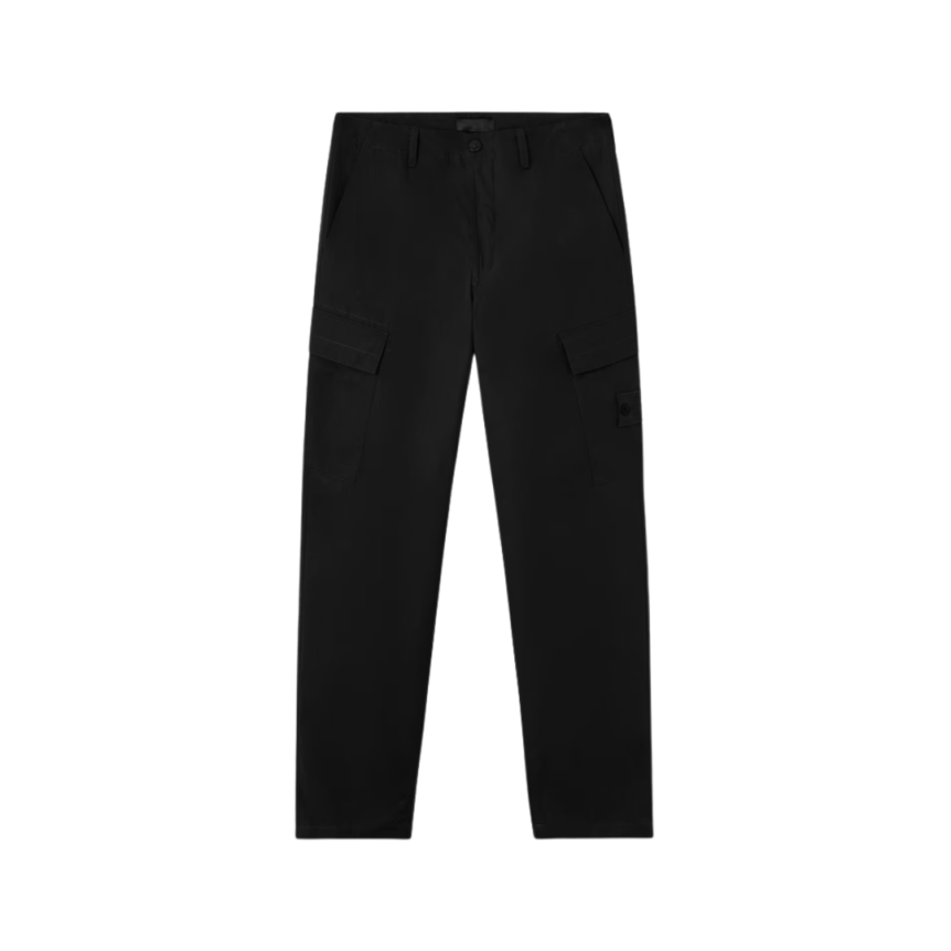 Pantalon STONE ISLAND chino toile coton noir Ghost collection