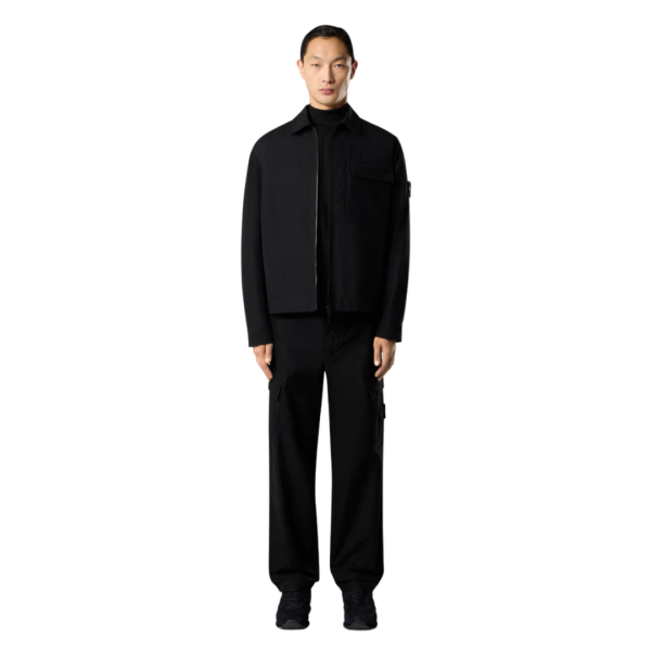 Pantalon STONE ISLAND chino toile coton noir Ghost collection