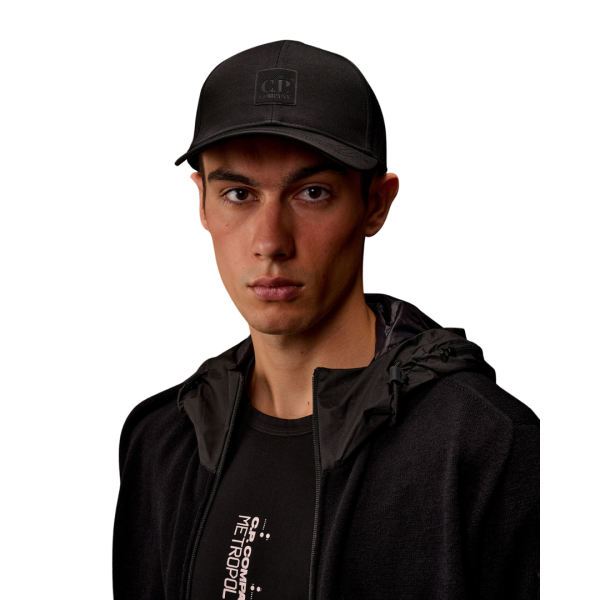 Casquette Baseball CP COMPANY nylon noir Metropolis Collection