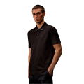 Polo coton piqué stretch noir Metropolis Collection