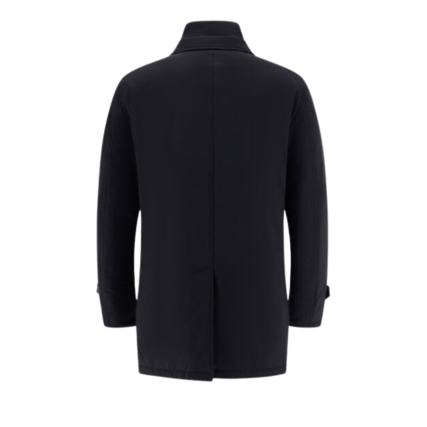 Caban HERNO Washington nylon bleu marine plastron amovible zippé